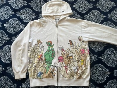 RARE Volcom x Todd Bratrud Fingers Graphic Hoodie Men's Size LARGE (A424813) - Image 1 of 4