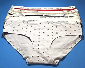 Tommy Hilfiger XLG Hipster Women's Cotton Panties -5 Pack- Hole-See Description - Picture 1 of 7