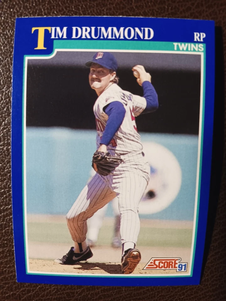 TIM DRUMMOND MINNESOTA TWINS 1991 SCORE BASEBALL CARD #76 - Image 1 of 1