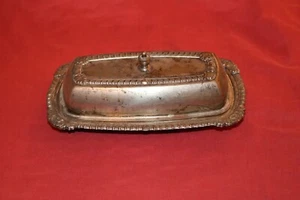 Vintage Silver Plated   Butter Dish with cover and glass insert - Picture 1 of 6