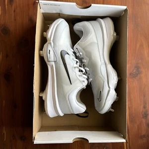 Nike Force Zoom Trout 9 Pro Baseball Cleats White FB2907-100 Men's Size 8 - Picture 1 of 6