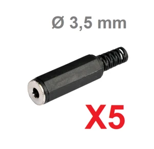 Clavija Conector Jack Hembra Aerea Mono De 3,5 mm - Bolsa De 5 Unidades - Imagen 1 de 1