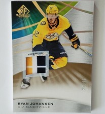 RYAN JOHANSEN 2019-20 UD SP Game Used Premium Material #31 Gold Spectrum 25/25