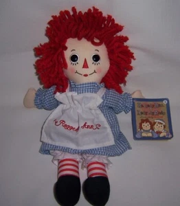 Raggedy Ann 13" Tall Shoe Button Eyes and Apron with Raggedy Ann Original Tag - Picture 1 of 6