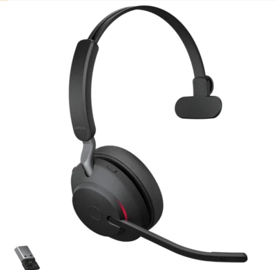 Jabra Evolve2 65 MONO Bandeau Casque - Noir avec housse