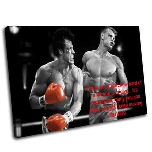 Rocky Balboa Inspiration Zitat Canvas verschiedene Größen - Bild 1 von 2