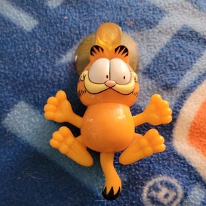 Vintage Garfield Pull String Window Climber giocattolo plastica Wendys Y2K ventosa - Foto 1 di 3