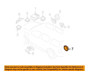NISSAN OEM-Stereo Speaker Audio 281569FF0A - Picture 1 of 2