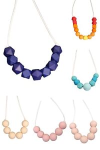 Silicone teething necklace for mum breastfeeding necklace nursing jewellery