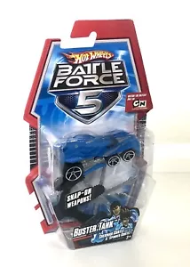 ⭕️ Hot Wheels Battle Force 5 Buster Tank Sherman & Spinner Cortez 2009 RARE - Picture 1 of 3