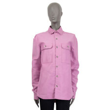 65719 auth RICK OWENS lilac cotton OVERSIZED OUTTERSHIRT Jacket S