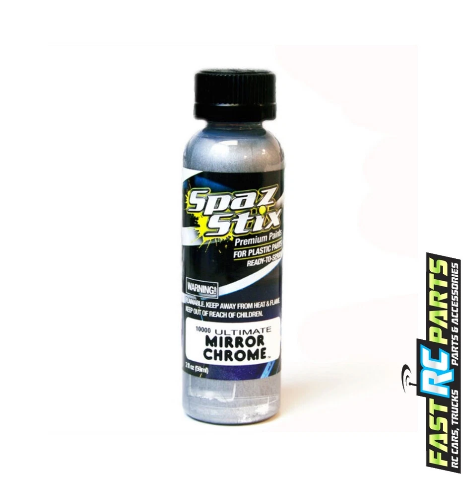 Spaz Stix Ultimate Mirror Chrome Airbrush Ready Paint 2oz Bottle SZX10000 - Image 1 of 1