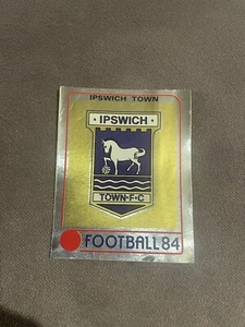 1984 Panini Football 84 Ipswich Badge Crest Shield Rare Norway issue - Picture 1 of 2