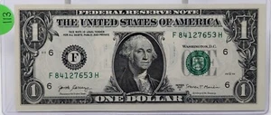 2017A banconota da $1 Federal Reserve UNC FANTASIA SERIAL n. Scala rotta 84127653 X113 - Foto 1 di 2