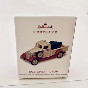 Hallmark 2018 Limited Edition 1936 GMC Pickup Miniature Keepsake Ornament NEW - Picture 1 of 4
