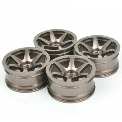 1/10 RC Drift Car Aluminum Wheel Rims for Tamiya TT-01 TT02 Sakura HSP HPI Parts - Image 1 of 4
