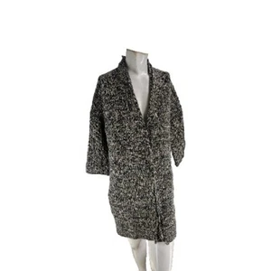 Inhabit Women's Sweater P Gray Knit Acrylic Wool Blend Open Chunky Cardigan - Picture 1 of 8