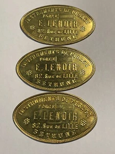 Lot von 3 alten Wiegewerkzeugplatten (150-11) - Bild 1 von 10