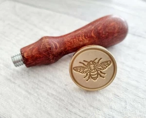 BIENENWACHS SIEGELSTEMPEL - SIEGELUMSCHLÄGE/KARTEN/EINLADUNGEN/VERPACKUNGEN - METALLKOPF - Bild 1 von 12