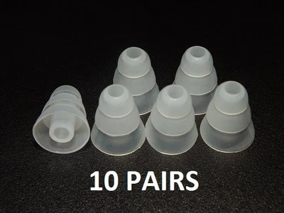 Earbud Tips Replacement Noise Cancellation Size Large 10 Pairs Triple Flange