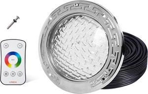 HQUA PN01DC 120V AC LED RGBW Color Change Inground Pool Light, 10 Inch W/ Remote - Picture 1 of 2