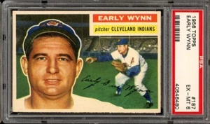 1956 Topps Baseball #187 Early Wynn PSA 6 *d2 - Picture 1 of 2