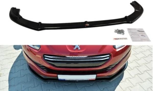 Front Diffuser Diffusor Maxton Design Gloss Black Abs For Peugeot Rcz Facelift - Picture 1 of 6