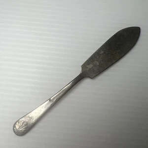 Buttermesser versilbert Made in England antik Muschelmotiv - Bild 1 von 8