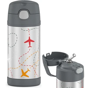 Genuine! THERMOS Funtainer 355 ml Vacuum Insulated Beverage Bottle Flight Path! - Bild 1 von 12