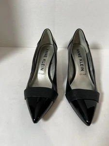 Tacones Anne Klein charol negro talla 8,5 - Imagen 1 de 9
