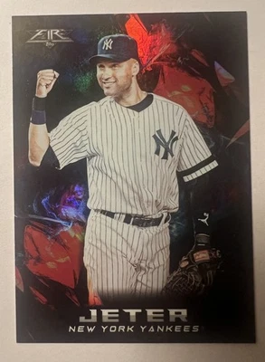 2018 Topps Fire Derek Jeter #2 Black Onyx SSP SSSP  🔥 RARE  HoF 🔥  - Image 1 of 4