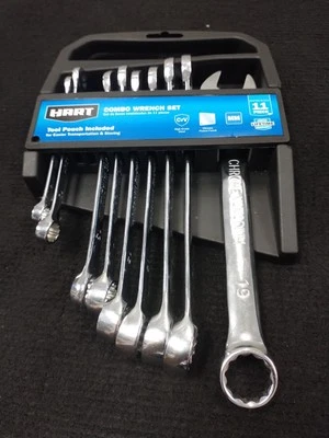 Hart HHPWCW202 11-Piece MM Metric Combo Wrench Set  w/ Pouch Missing 11mm, 12mm - Image 1 of 4