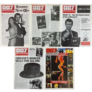 007 Newsletter x5 Issue Number 16 17 18 19 20 James Bond International Fan Club - Picture 1 of 9