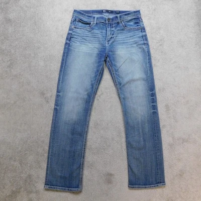 Мужские джинсы BKE Tyler 34x32 из синей джинсовой ткани с пряжкой выцветающие эластичные средняя посадка средние - Изображение 1 из 4