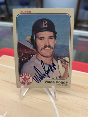 Fleer #179 1983 Wade Boggs en tarjeta automática Foto 1 de 2
