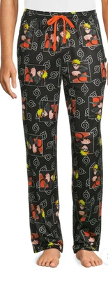 Pantalones para dormir Naruto Shippuden para hombre con bolsillos suaves calce cómodo elige la talla Foto 1 de 4
