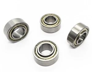 4 Stück Rollstuhl Lauflager Vorderrad Hinterrad 11 mm Achse 8 Zoll Ersatz - Bild 1 von 2