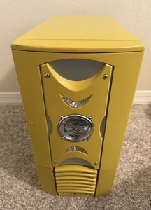Vintage RAIDMAX Scorpio Yellow ATX Mid Tower Computer Case 2004 - Picture 1 of 11