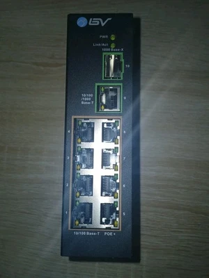 BV Tech 8 Port Poe Switch with 1 Gigabit Uplink and Industrial DIN POE-SW802-DIN - Image 1 of 4