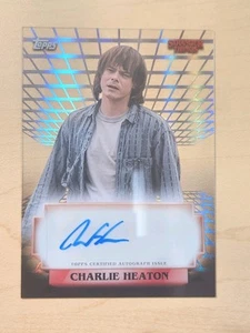 2025 Topps Stranger Things High Tek Charlie Heaton Auto Jonathan Byers A-CH - Picture 1 of 3