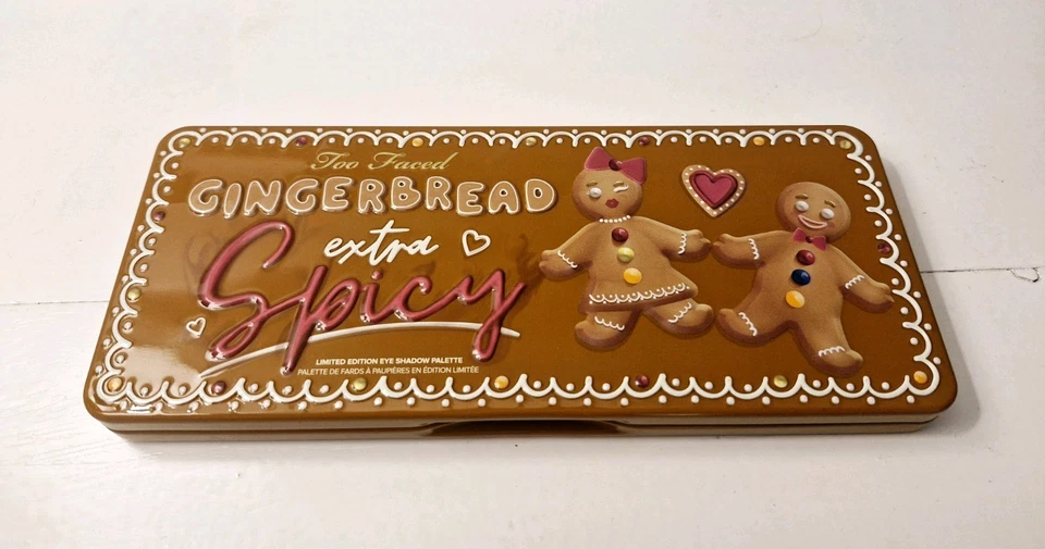 Too Faced Gingerbread Extra Spicy Eyeshadow Palette Full Size 18 Shades Rare UK - Image 1 of 4