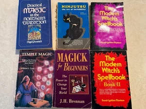 Lot of 6 Magick Wicca Occult Witchcraft Books Brennan Pennick Gray Morrison Drae - Picture 1 of 2