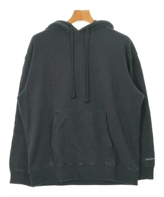YOHJI YAMAMOTO POUR HOMME Hoodie Sweatparka Black Sleeve Logo Hem Size 3 Used - Image 1 of 4