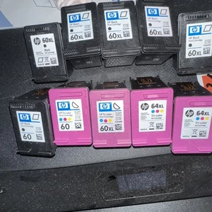 10 pustych wkładów atramentowych Hewlett Packard 60 i 60Xl - Zdjęcie 1 z 1