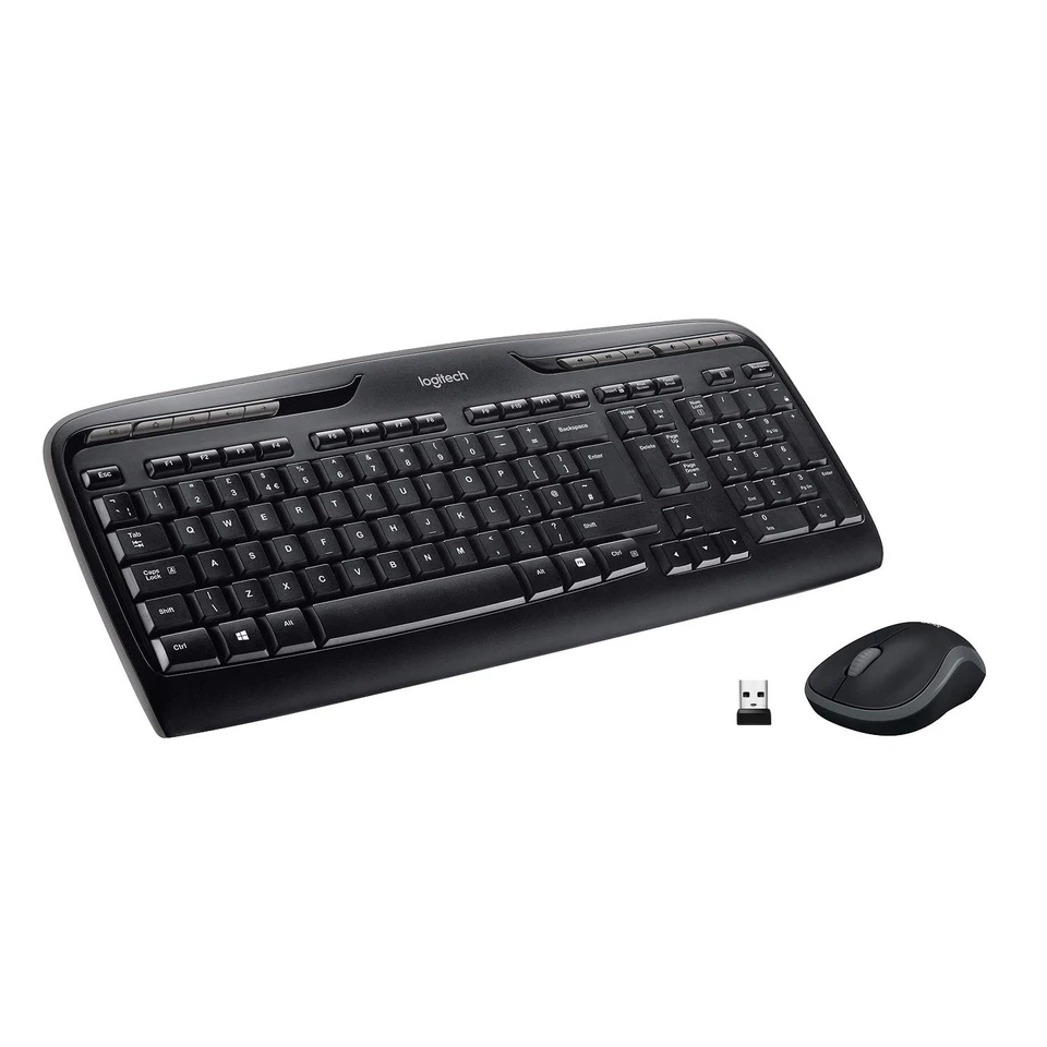 Logitech MK330 Wireless Keyboard and Mouse Combo for Windows, 2.4 GHz Wireless w - Image 1 of 4