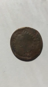1869 Indian Cent RARE KEY DATE, 6.4m minted, 45° Rotated Dies Error, G Condition - Picture 1 of 3
