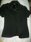 Black Short Sleeve 3- Button  S/P Preowned Top/ Dressy Jacket By Rue 21