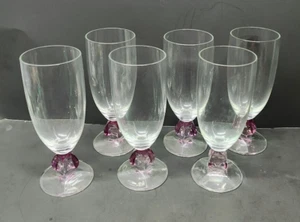 Agarthi Cristallo Italian Crystal Wine Glasses Set of 6 - Picture 1 of 6