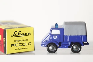 DICKIE SCHUCO Piccolo 1:90 05271 Unimog 401 in blau, OVP (84165) - Bild 1 von 6