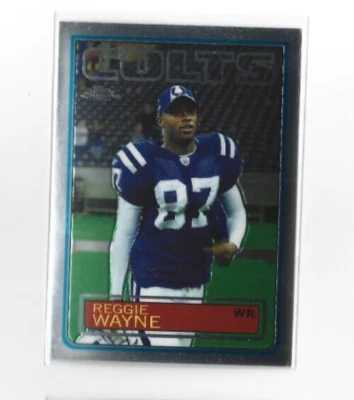 2005 Topps Chrome Throwbacks #TB28 Reggie Wayne NMMT - Image 1 of 2